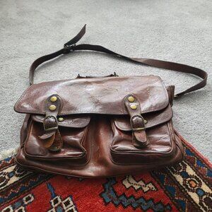 Leather briefcase